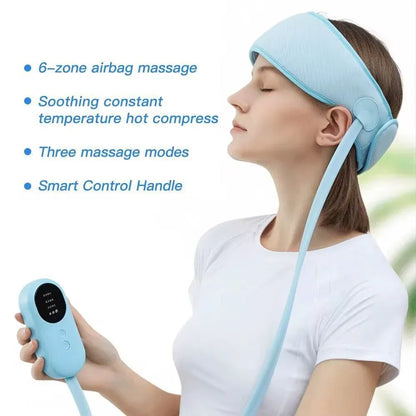 Heated Airbag Head Massage Cap 6-Zone