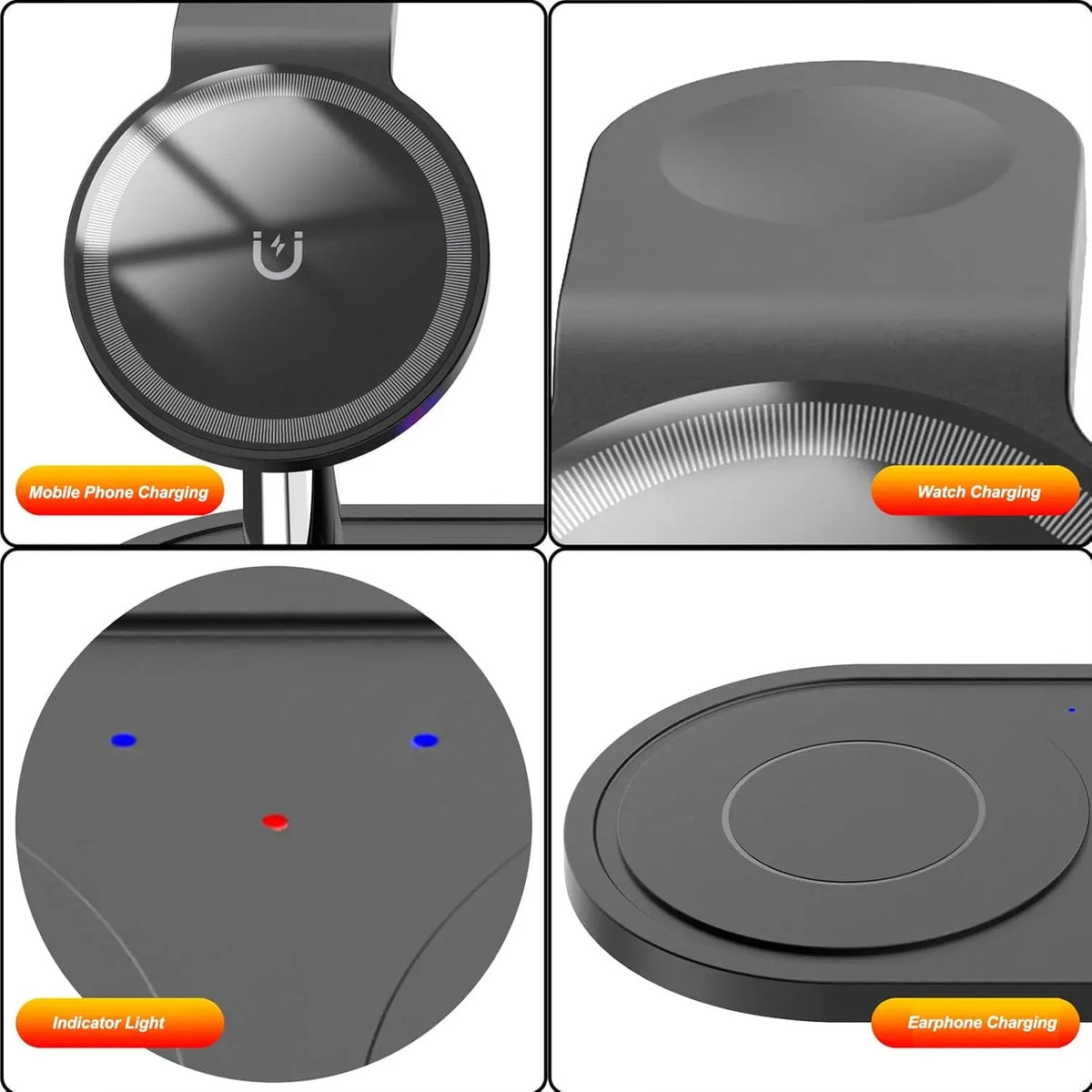 3-in-1 Wireless Charging Station Stand