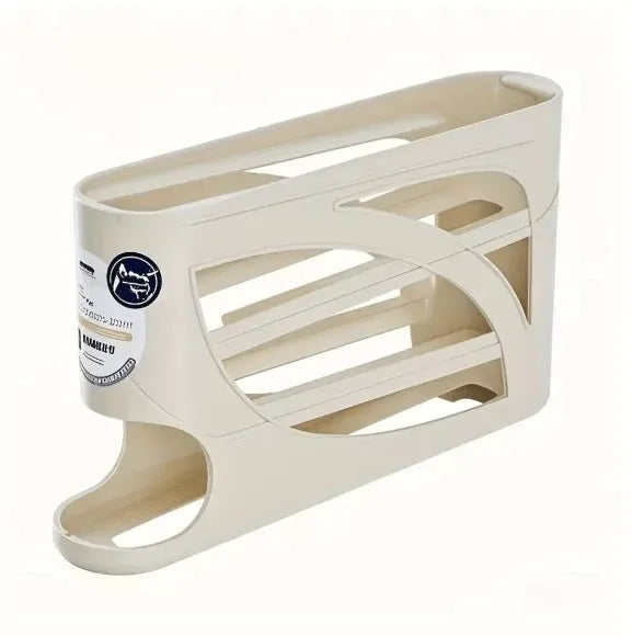 Rolling Egg Dispenser Rack Organizer