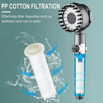 High Pressure Filtered Shower Head 3 Mode