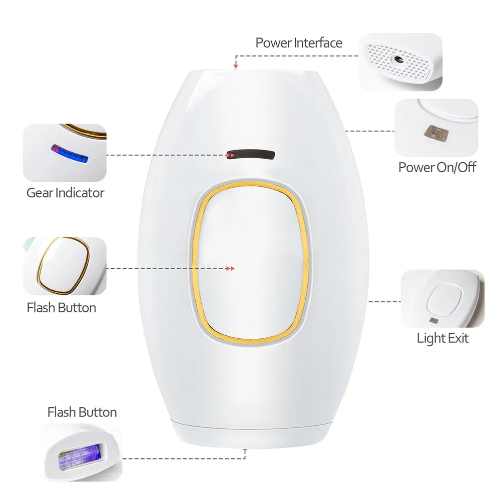 Mini Laser 5 Energy Levels Hair Removal Device