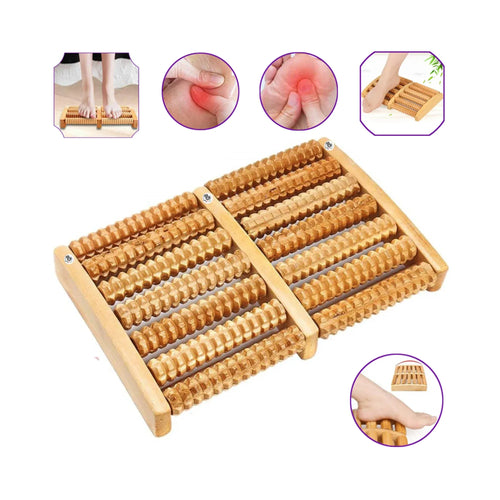 Wooden Foot Massager Roller Reflexology