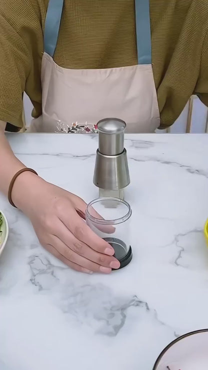 Pressed Garlic Chopper Stainless Steel Manual
